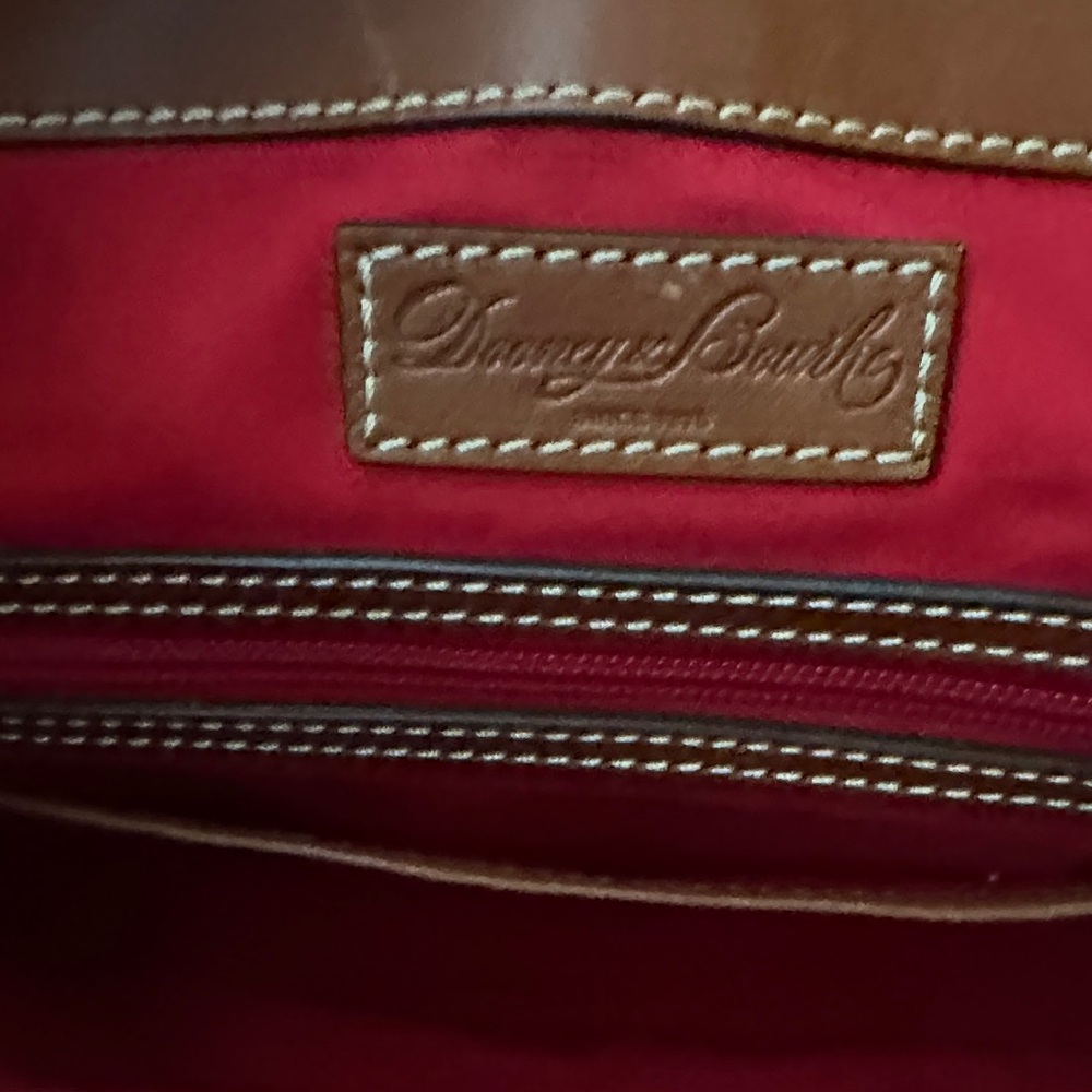 Dooney & Bourke Black and Tan Satchel - image 10